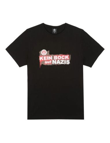 St. Pauli - T-Shirt - Kein Bock Auf Nazis - Schwarz - @ No Borders