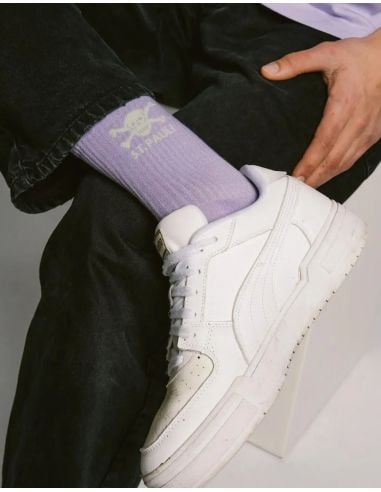 St. Pauli - Socken - Totenkopf - Lavender/Lime - @ No Borders