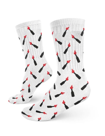 Zebra - No Borders - Socks - Animal Print - @ No Borders
