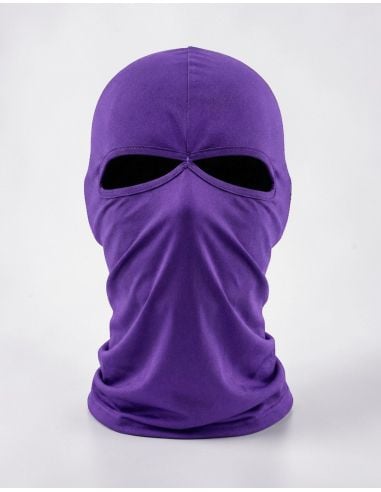 Balaclava 2-Hole - Lycra - Purple - @ No Borders