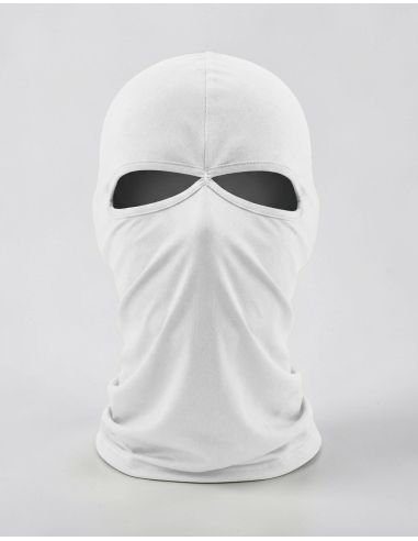 Balaclava 2-Hole - Lycra - White - @ No Borders