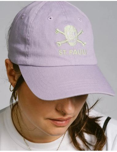 St. Pauli - Cap - Skull and Bones - Lavender/Lime - @ No Borders