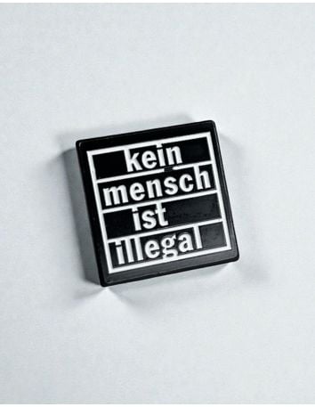 Kein Mensch ist illegal - No Borders - Gürteltasche - Black - @ No Borders