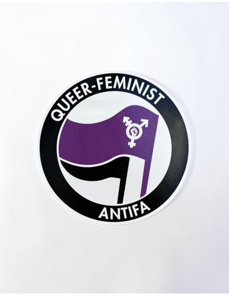 Queer-Feminist Antifa - Sticker - 10 Stück