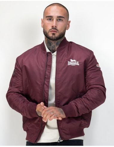 Lonsdale - Bomberjacke - Tern Hill - Oxblood/White - @ No Borders