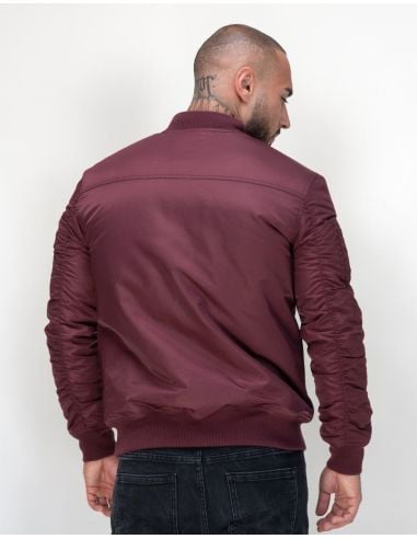 Lonsdale - Bomberjacke - Tern Hill - Oxblood/White - @ No Borders