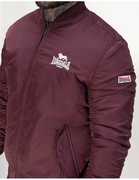 lonsdale-bomber-jacket-tern-hill-oxblood-detail