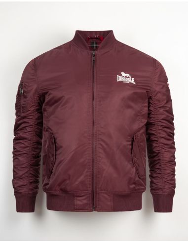 Lonsdale - Bomberjacke - Tern Hill - Oxblood/White - @ No Borders