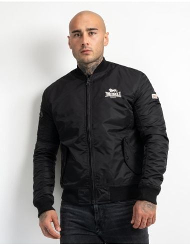 Lonsdale - Bomber Jacket - Tern Hill - Black - @ No Borders