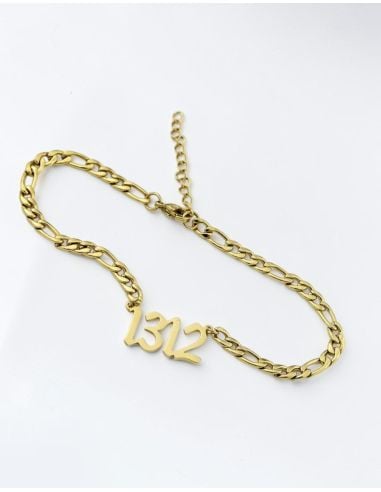 1312 - Fußkette - Sixblox - Gold - @ No Borders