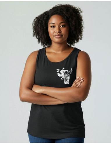 Love Beer Hate Nazis 2.0 - No Borders - Tank Top - Black - @ No Borders