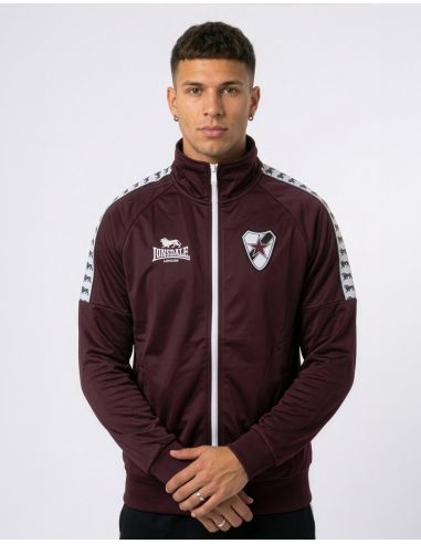 Roter Stern Leipzig - Lonsdale - Track Jacket - Calshot - Oxblood/White - @ No Borders