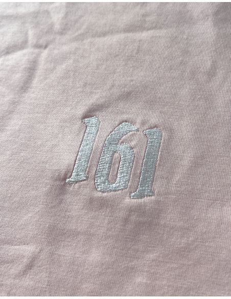 161 - No Borders - T-Shirt - Embroidered Logo - Pink