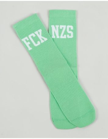 161 - Socken - Sticklogo - Schwarz - @ No Borders