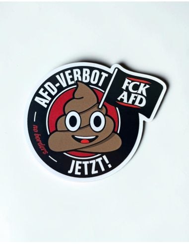 AfD Verbot jetzt! - Sticker - 10 Stück - @ No Borders