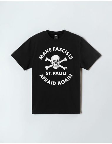 St. Pauli - T-Shirt fitted - Make Fascists Afraid Again - Black - @ No Borders