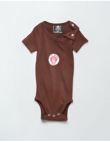 St. Pauli - Baby Body - Logo - Braun - @ No Borders
