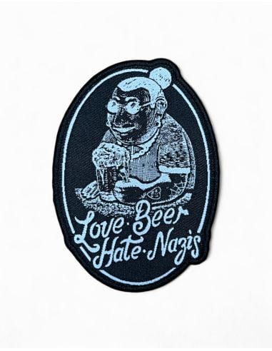 Love Beer Hate Nazis 2.0 - Patch - @ No Borders