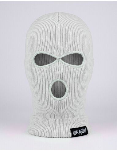 Balaclava 3 Holes - Mob Action - White - @ No Borders