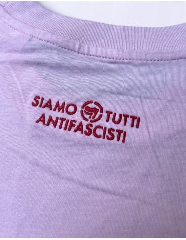 Siamo Tutti Antifascisti - Mob Action - T-Shirt - Cotton Pink - @ No Borders