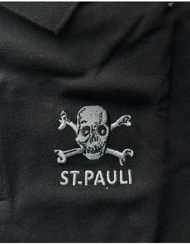 St. Pauli - Polo - Skull - Black - @ No Borders