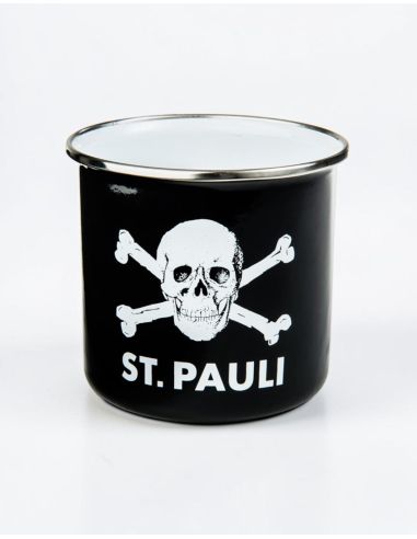 St. Pauli - Enamel Mug - Black - @ No Borders