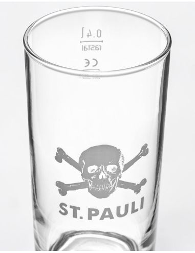 St. Pauli - Glass - 400ml - Skull - @ No Borders