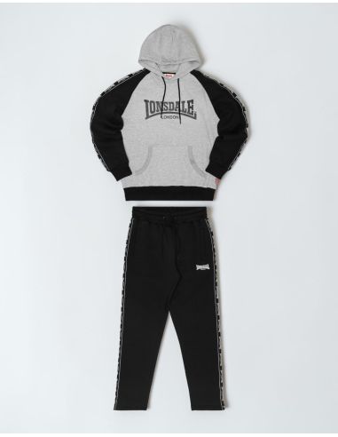 Lonsdale - Trainingsanzug - Holburn - Grey/Black - @ No Borders