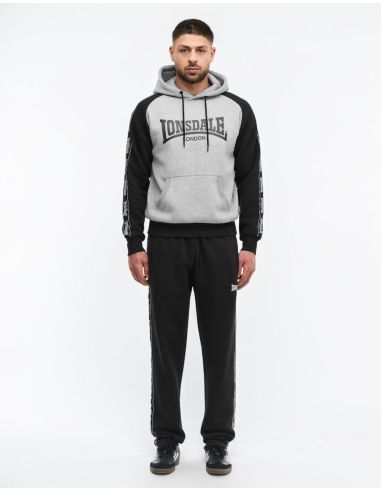 Lonsdale - Trainingsanzug - Holburn - Grey/Black - @ No Borders