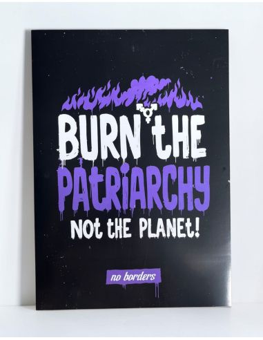 Burn the Patriarchy - Sticker - 10 Stück - @ No Borders