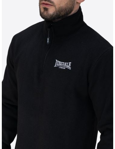 Lonsdale - Half Zip - Lostock - Black - @ No Borders