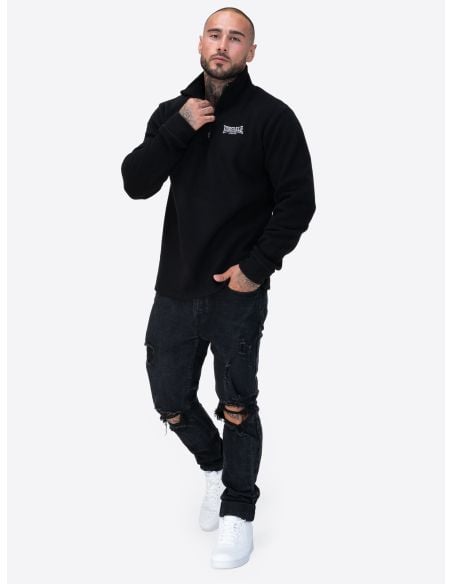lonsdale-half-zip-lostock-black-getragen