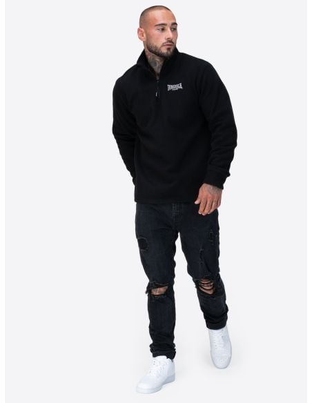 lonsdale-half-zip-lostock-black-vorderseite