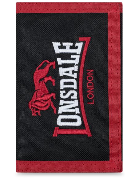 lonsdale-portemonnaie-higham-black-red