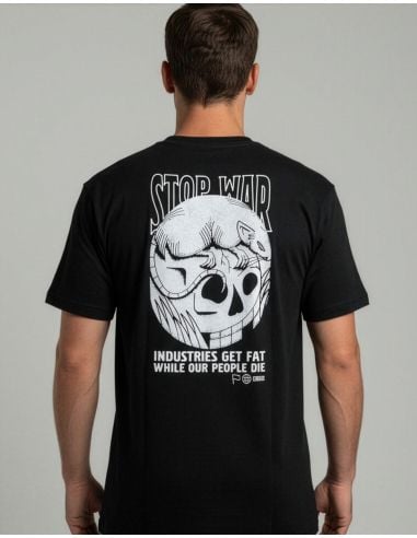 Marder - T-Shirt - Stop War - Black - @ No Borders