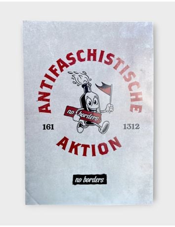 Antifaschistische Aktion - Flag - Red - @ No Borders