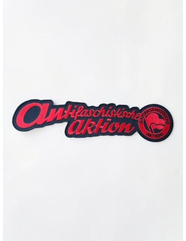 Antifaschistische Aktion - Patch - Black/Red - @ No Borders