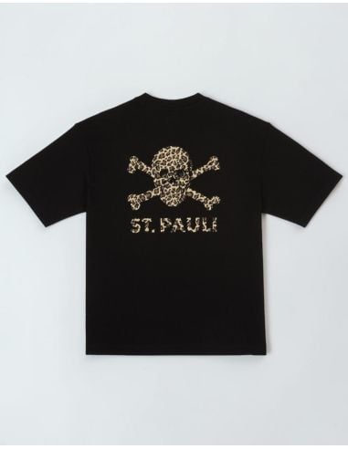 St. Pauli - T-Shirt - "Leo Sankt Pauli" - Schwarz - @ No Borders