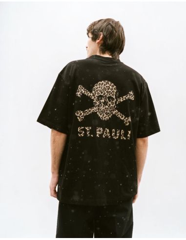 St. Pauli - T-Shirt - "Leo Sankt Pauli" - Black - @ No Borders