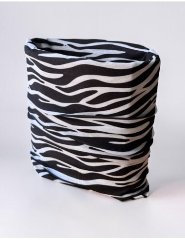 Tube Scarf - Zebra Animal Print - No Borders - @ No Borders
