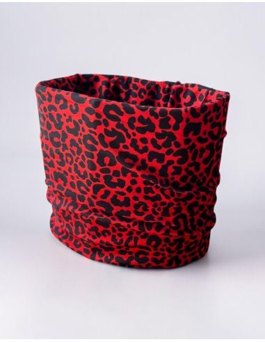 Tube Scarf - Leo Red - No Borders - @ No Borders