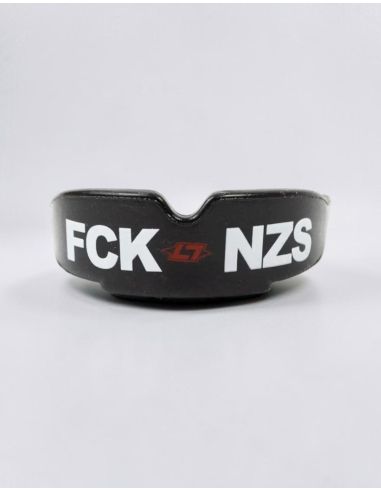 FCK NZS - Less Talk - Zahnschutz - Collabo - Black - @ No Borders