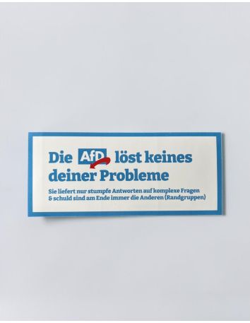 Don't look up - Sticker - 10 Stück - @ No Borders