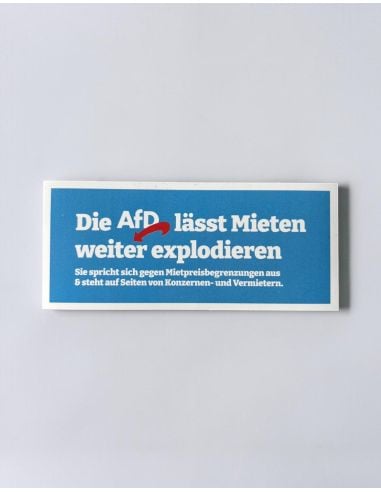 FCK AFD - Fan - Sticker - Mieten - 10 Stück - @ No Borders