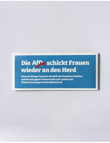 FCK AFD - Fan - Sticker - Frauen - 10 Stück - @ No Borders