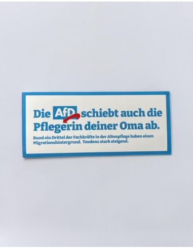 FCK AFD - Fan - Sticker - Abschiebung - 10 Stück - @ No Borders