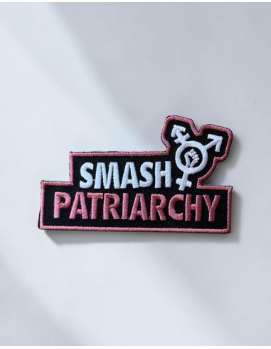 Smash Patriarchy - Patch - Black / Purple / White - @ No Borders