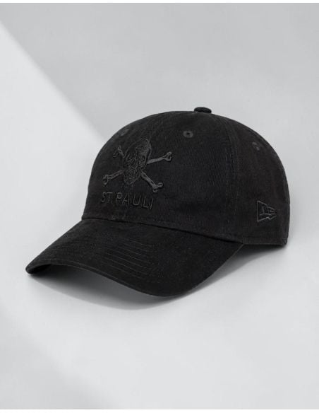 St. Pauli - Basecap - New Era - Fine Cord - Skull - Black