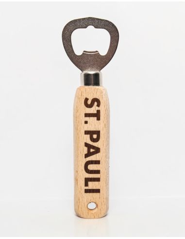 St. Pauli - Bottle Opener Skull and Crossbones - Wood - @ No Borders