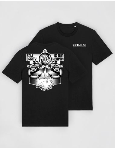 Sea Punks - T-Shirt - Solidarity Is Our Weapon - Schwarz - @ No Borders